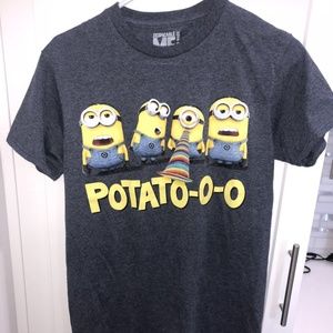 Gray Despicable Me Potato Minion Shirt